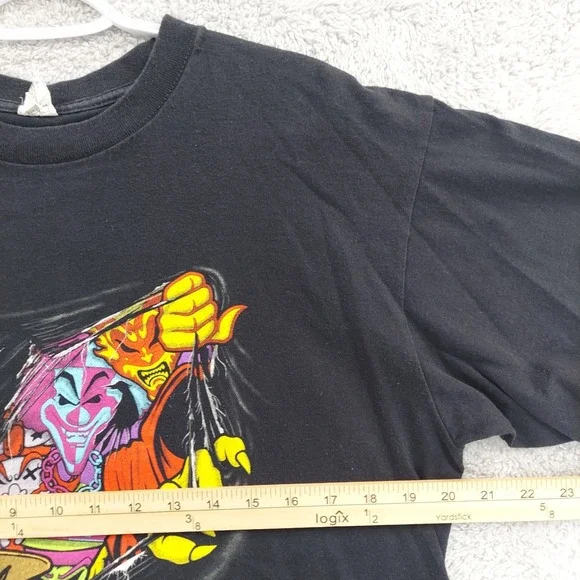 Vtg Insane Clown Posse ICP Psychopathic Records Tee Black Large Graphic T-shirt‎